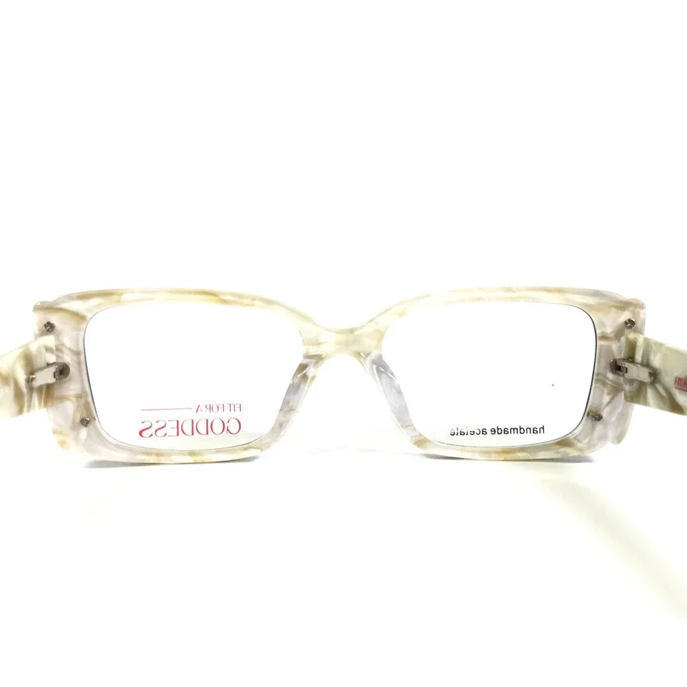 Fit For A Goddess Eyeglasses Frames FGO006 BLK Black Ivory Full Rim 55-18-145